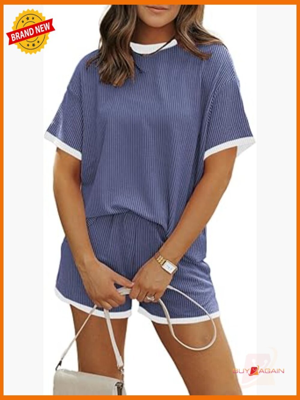 Women's 2 Piece Short Sleeve Wide Leg Lounge Set